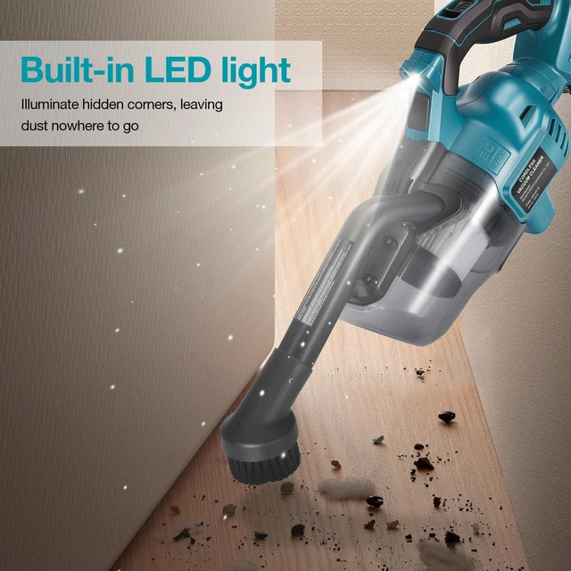 Alt view image 5 of 7 - CAMXTOOL Handheld Cordless Vacuum Cleaner Compatible with Makita 18V Battery, Portable Wireless Power Vacuum Cleaner, 4 Multi Nozzle, 2 HEPA Filter, Lightweigt Vacuum for Home Pet Hair, Car(Tool Only)