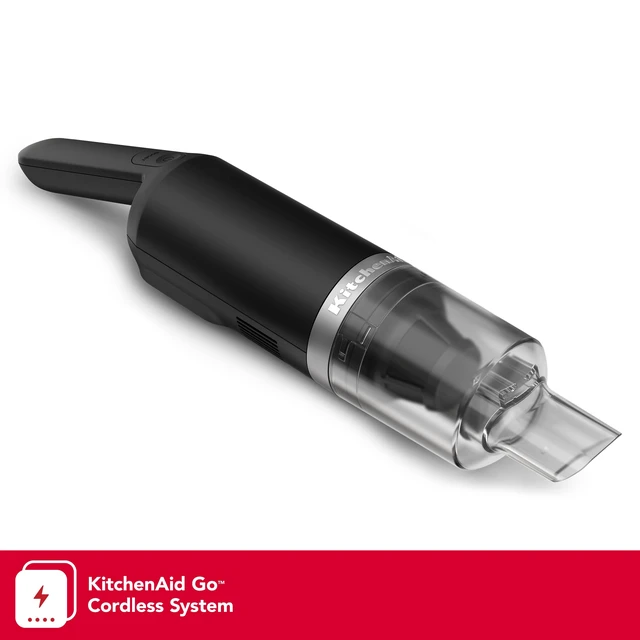 Alt view image 2 of 6 - KitchenAid Go Cordless Kitchen Vacuum, Battery Sold Separately, KKVR100 | Cordless, Sleek and Compact Design, 2-in-1 Wide Mouth Scraper and Crevice tool included, Battery Sold Separately, Black Matte