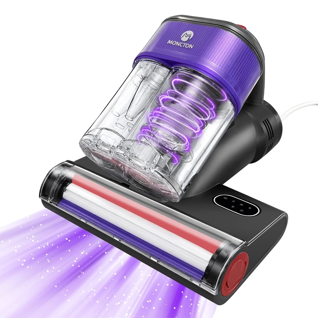 Main image of WFEVL Mattress Vacuum Cleaner, 18kPa Suction Handheld Bed VacuumCorded | Dual Dust Cup, UV-C Light & Heating,16.5FT Cord, 0.5L Dust TankHEPA Filter, Handheld Vacuum for Bed, Sofa, Couch, Crib