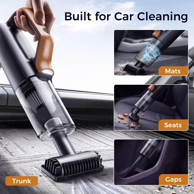 Alt view image 5 of 7 - Bsdgeclogy Cordless Handheld Vacuum, 4-in-1 Car Vacuum USB-C Rechargeable | 4-in-1 vacuum with LED light, large dust cup, 11 accessories, lightweight design, for car and home cleaning.