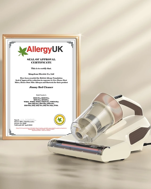 Alt view image 7 of 7 - Jimmy Mattress Vacuum Cleaner, Bed Vacuum with UV & Ultrasound, High Heating, Smart Dust Sensor, 15Kpa Powerful Suction, Lightweight, Deep Clean Dust and Pet Hair in One Go(BX6 Lite, Corded)