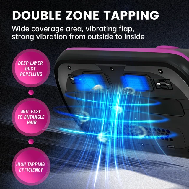 Alt view image 5 of 6 - PATO Mattress Vacuum Cleaner, Wireless Handheld Bed Vacuum Cleaner With UV-C Light, HEPA Filter and Ultrasonic Vibration, 12KPa, Suitable for Beds, Sofas, Car Seats, Carpets (Purple;)