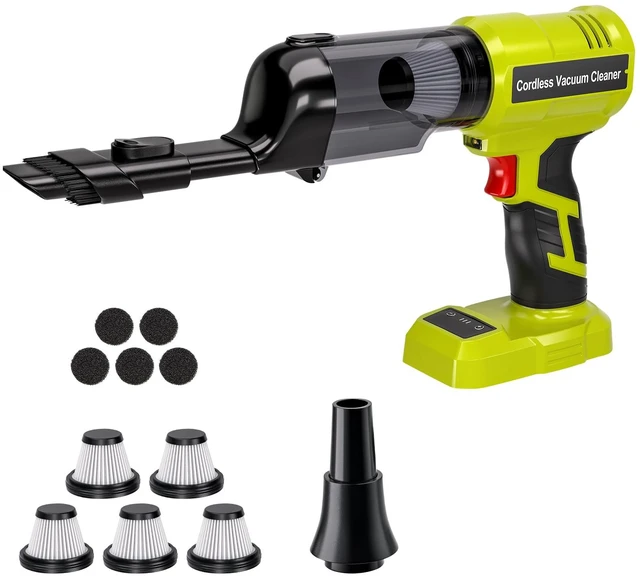 Main image of Philophca Cordless Vacuum Compatible with Ryobi 18V Battery, Handheld Electric Vacuum Cleaner with 105AW Powerful Suction, 3-Speed Car Vacuum for Home Pet Hair, Car (5 Filters, Battery Not Included)