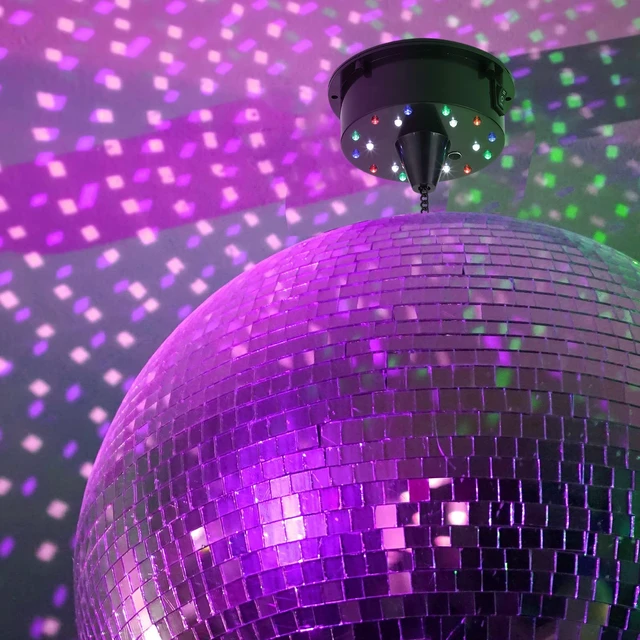 Alt view image 7 of 7 - Tuanse 6rpm Rotating Disco Ball Mount Electric Motor with Lights Battery | 4 Colors, 2 Mode, Rotating Ball Mount with Chain, Fits 6/8/12 Inch Balls Not Included, for Clubs Stages Night Bands Djs