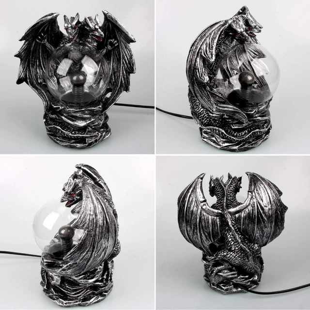 Alt view image 3 of 5 - 4 Inch XL Evil Dragon Plasma Ball Lamp Touch Sensitive,Party Magical Electrostatic Red Color Crystal Ball for Halloween Christmas