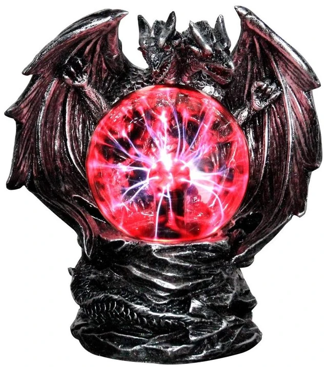 Main image of 4 Inch XL Evil Dragon Plasma Ball Lamp Touch Sensitive,Party Magical Electrostatic Red Color Crystal Ball for Halloween Christmas