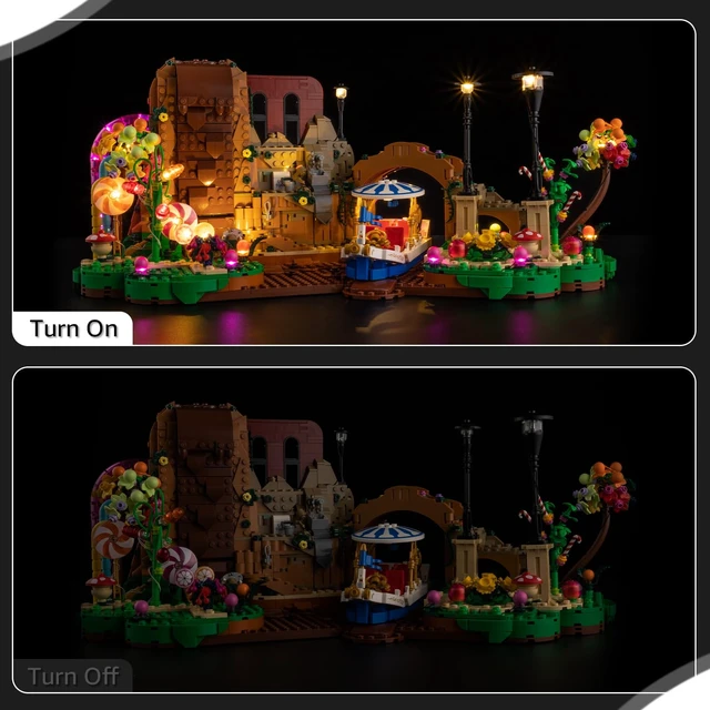 Alt view image 3 of 6 - Nitemode Light Kit for LEGO 21360 Willy Wonka & The Chocolate Factory | Handheld Remote for Brightness, Light Zones & Effects (Light Kit Only, Model Not Included)