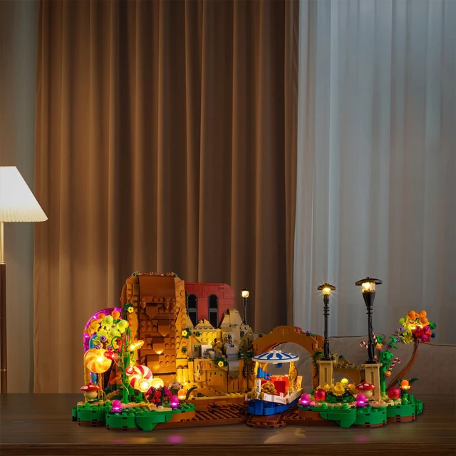 Alt view image 6 of 6 - Nitemode Light Kit for LEGO 21360 Willy Wonka & The Chocolate Factory | Handheld Remote for Brightness, Light Zones & Effects (Light Kit Only, Model Not Included)