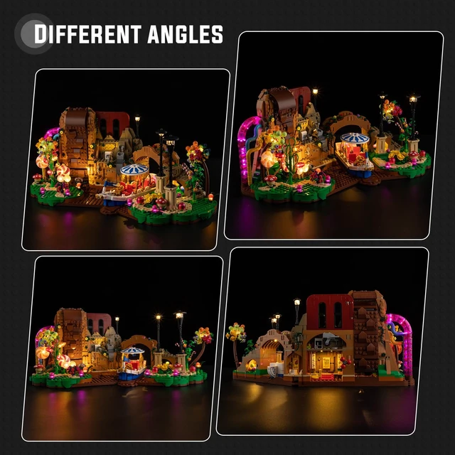 Alt view image 5 of 6 - Nitemode Light Kit for LEGO 21360 Willy Wonka & The Chocolate Factory | Handheld Remote for Brightness, Light Zones & Effects (Light Kit Only, Model Not Included)