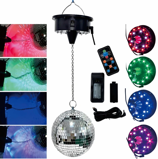 Main image of Upgrade Rotating Disco Ball Motor Light, 6-12RPM Adjustable Speed Disco Ball Spinner Light for 8~24'' Large Heavy Duty Mirrorball Motor,Wedding Birthday DJ Party Decor (Disco Ball with Motor 2026)