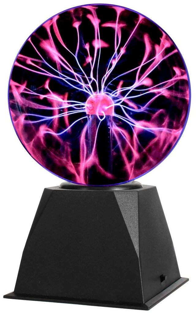Main image of Gresus 6 Inch Plug-in Magic Plasma Ball Lamp - Touch & Sound Sensitive Interactive Plasma Lamp Nebula Sphere Globe, Science Educational Gift for Decorations/Parties/Bedroom