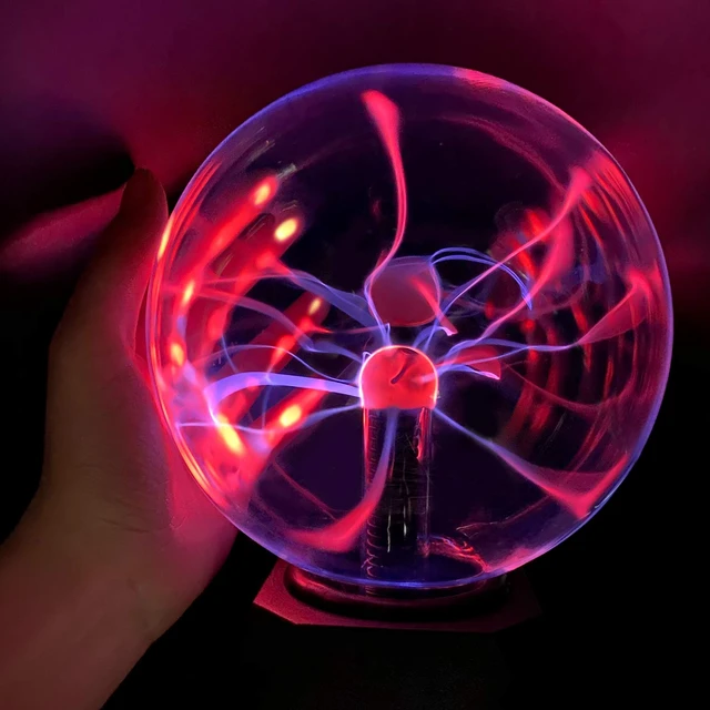 Alt view image 4 of 6 - Gresus 6 Inch Plug-in Magic Plasma Ball Lamp - Touch & Sound Sensitive Interactive Plasma Lamp Nebula Sphere Globe, Science Educational Gift for Decorations/Parties/Bedroom