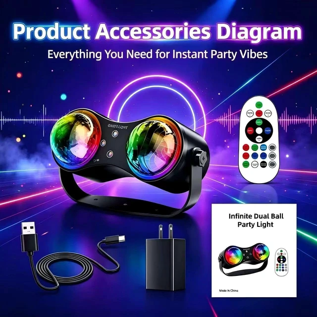 Alt view image 7 of 7 - Mslitely Party Disco Strobe Ocean Star Projector Light with Red/Green LED | Sound Activated with Remote Control Stage Rave for Parties Bar Birthday Wedding KTV Christmas Halloween Dancing Décor