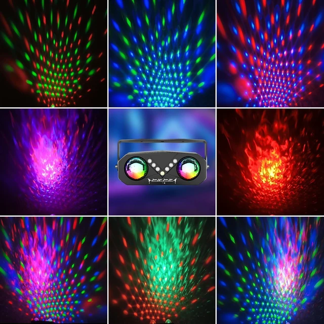 Alt view image 5 of 7 - Mslitely Party Light with Dual RGB Disco Balls and V-Shaped LED Beads | Remote Control, Voice-Controlled Disco Light DJ Light, Suitable for Family Gatherings, Dance Parties and Other Occasions.