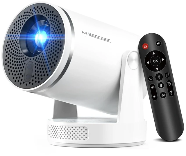 Main image of Mini Projector with Wifi 6 and Bluetooth 5.4, Smart Portable Projector 4K Support, Android 14 & 400 ANSI, Auto Focus & Keystone, 1080P Small Proyector Magcubic HY320Pro for Bedroom, Movie, Outdoor