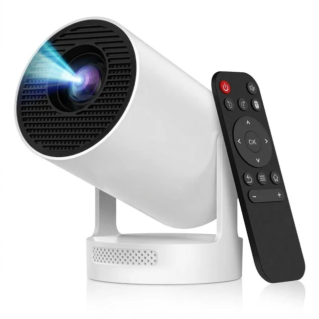Main image of Mini Projector with WiFi and Bluetooth, Support 4K 1080P | Portable Projector with 5W Speaker, 210° Rotatable, Auto Keystone & Motorized Focus, Projector with HDM, USB, Phone, Laptop