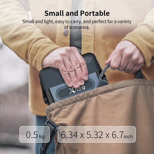 Alt view image 2 of 7 - Mini Projector 4K support with WiFi 6 and Bluetooth 5.0, 4w Speaker, Auto Vertical Keystone 45° Rotatable Portable Proyector for Home Bedroom Outdoor