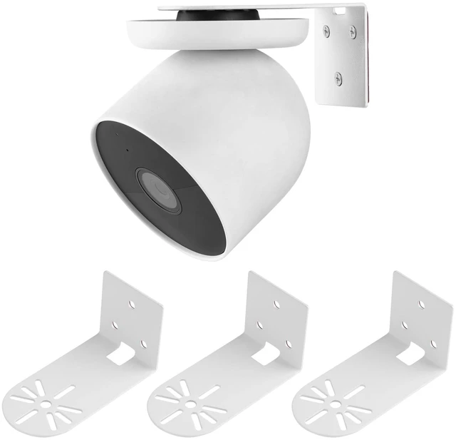 Main image of UYODM 3Pack Adhesive Metal Wall Mount Bracket Compatible with Google Nest Cam Outdoor or Indoor, Battery - 2nd Generation, VHB Stick On,No Drilling Mounting Get The Best View,Two Ways Installation