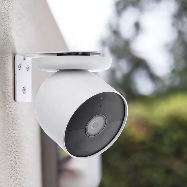 Alt view image 7 of 7 - UYODM 3Pack Adhesive Metal Wall Mount Bracket Compatible with Google Nest Cam Outdoor or Indoor, Battery - 2nd Generation, VHB Stick On,No Drilling Mounting Get The Best View,Two Ways Installation
