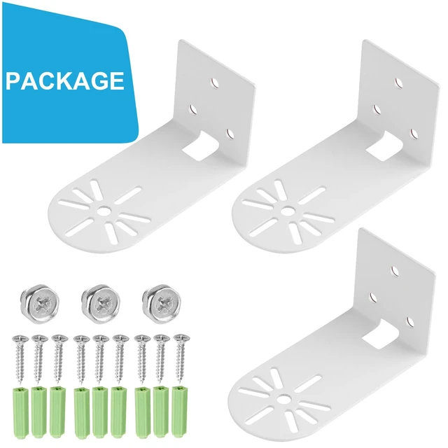 Alt view image 6 of 7 - UYODM 3Pack Adhesive Metal Wall Mount Bracket Compatible with Google Nest Cam Outdoor or Indoor, Battery - 2nd Generation, VHB Stick On,No Drilling Mounting Get The Best View,Two Ways Installation