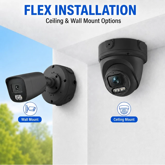 Alt view image 6 of 7 - BHVSON Universal Round ABS Junction Box Mount Bracket for Security Camera,IP54 Weatherproof Camera Junction Box Base for Wall Ceiling Installation(6 Pack Black)