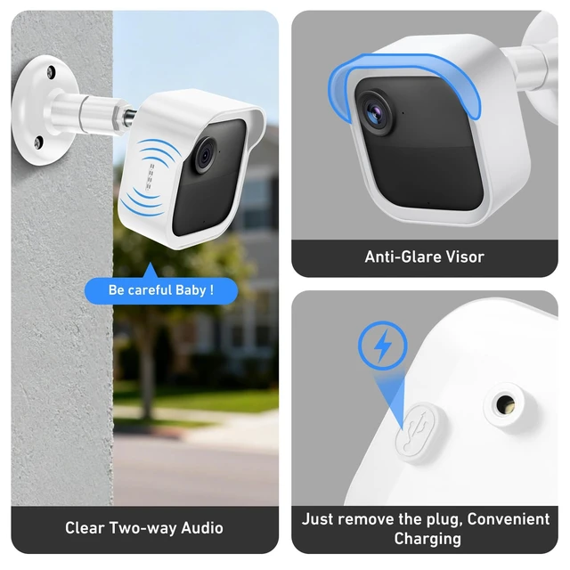 Alt view image 3 of 7 - 5 Pack Camera Mount for Blink Outdoor 4/2K+/3rd Gen,Blink Module Core Mount |360° Adjustable Wall Mount,Flexible Angles,Weatherproof Protective Housing for Blink Outdoor Camera(Camera is Not Included)