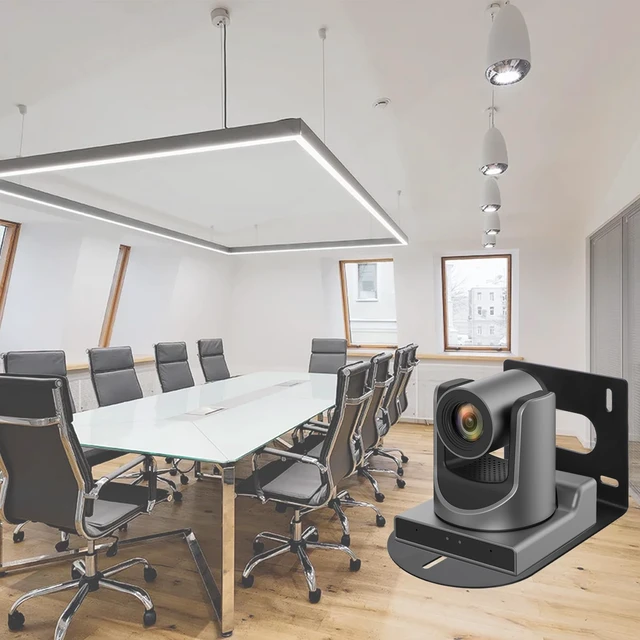 Alt view image 6 of 7 - Sumnacon PTZ Camera Bracket Black Universal PTZ Camera Mount Bracket Compatible with for Various PTZ Cameras Solid Metal Wall Mounting PTZ Camera Brackets with Screws for Office,Church