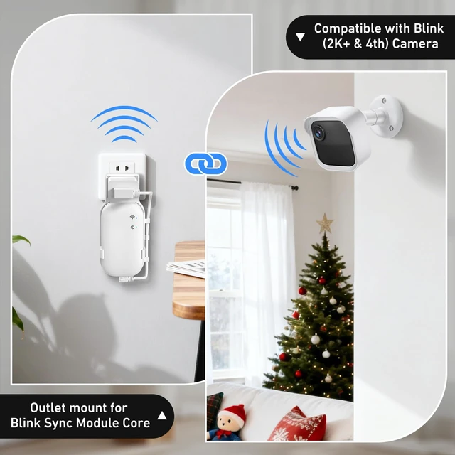 Alt view image 5 of 7 - 5 Pack Camera Mount for Blink Outdoor 4/2K+/3rd Gen,Blink Module Core Mount |360° Adjustable Wall Mount,Flexible Angles,Weatherproof Protective Housing for Blink Outdoor Camera(Camera is Not Included)