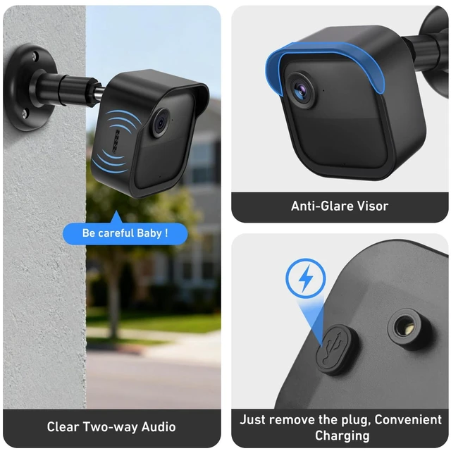 Alt view image 3 of 7 - 5 Pack Camera Mount for Blink Outdoor 4/2K+/3rd Gen,Blink Module Core Mount | 360° Adjustable Wall Mount,Flexible Angles,Weatherproof Protective Housing forBlink Outdoor Camera(Camera is Not Included)