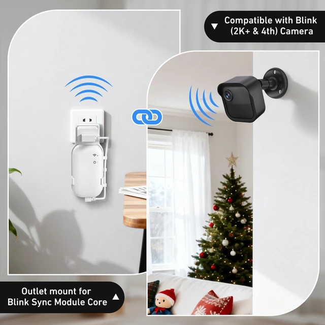 Alt view image 5 of 7 - 5 Pack Camera Mount for Blink Outdoor 4/2K+/3rd Gen,Blink Module Core Mount | 360° Adjustable Wall Mount,Flexible Angles,Weatherproof Protective Housing forBlink Outdoor Camera(Camera is Not Included)