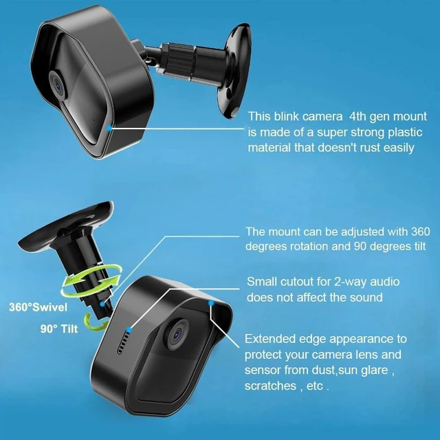 Alt view image 3 of 7 - 3-Pack Blink Outdoor Camera Mount w/ Vinyl Siding Hooks & Sync Module Mount | No-Drill Vinyl Siding Mount,Weatherproof Case,360° Adjustable Bracket for BlinkOutdoor 4/Outdoor 2K+/3rd Gen Camera System