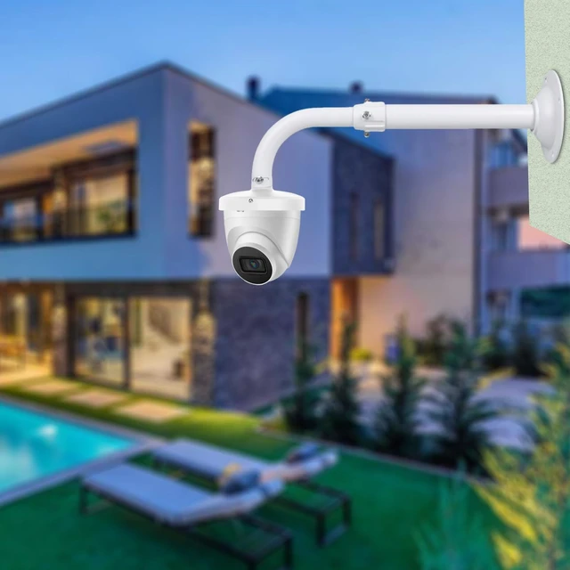 Alt view image 3 of 6 - WiTi Security Camera Mount Bracket 6 inch Base,15.7inch-23.6 inch Extendable J-Pole Compatible with Reolink Amcrest IP Cameras, Solid Metal Mounting Bracket for Camera System Outdoor and Indoor