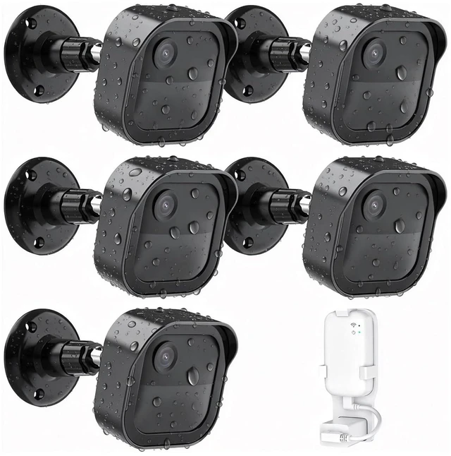 Main image of 5 Pack Outdoor Camera Mount for Blink Outdoor 4/Outdoor 2K+/3rd Gen, Weatherproof Protective Housing and 360°Adjustable Camera Wall Mount Bracket with Sync Module Core Mount
