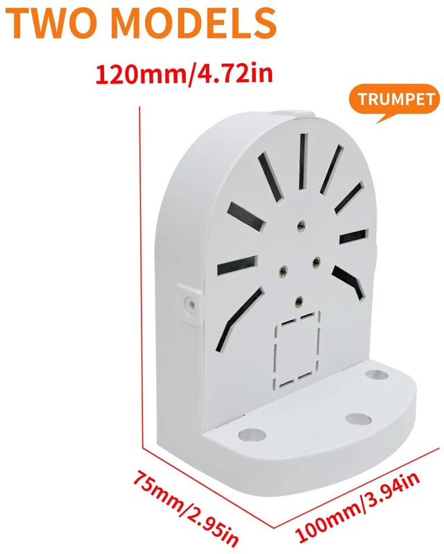 Alt view image 2 of 6 - Indoor Outdoor Camera Bracket ABS Plastic Wall Mount L-Shaped Bracket for Security Dome IP Camera Mounting, Junction Box Cable Management (2.5in-SL-3PACK)