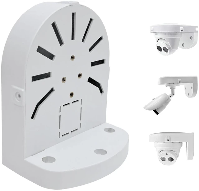 Alt view image 4 of 6 - Indoor Outdoor Camera Bracket ABS Plastic Wall Mount L-Shaped Bracket for Security Dome IP Camera Mounting, Junction Box Cable Management (2.5in-SL-3PACK)