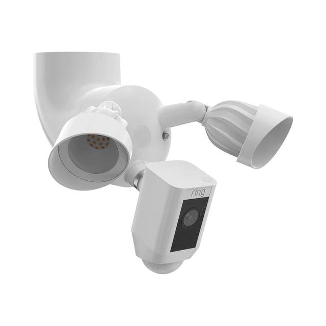 Alt view image 2 of 7 - Holicfun Eave Mount for Ring, Blink and Wyze Floodlight Camera, White | 90° eave adapter, mounts floodlight cam upright like on wall, durable plastic, hardware included