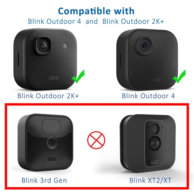 Alt view image 2 of 7 - GoHonor All New Blink Outdoor 4/2K+ Camera Mounting Brackets,5 Pack Weatherproof Protective Housing and 360 Degree Adjustable with Sync Module Core/XR Wall Mount (Blink Camera is Not Included)
