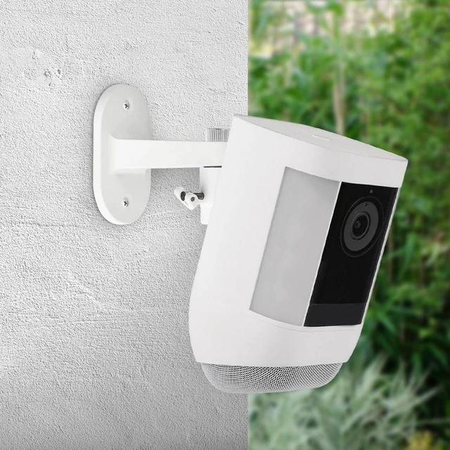 Alt view image 5 of 7 - 2Pack Security Wall Mount for Ring Spotlight Cam Battery and Ring Spotlight Cam Plus/Pro (Battery), 360° Adjustable Indoor/Outdoor Mounting Bracket for Your Surveillance Camera System - White