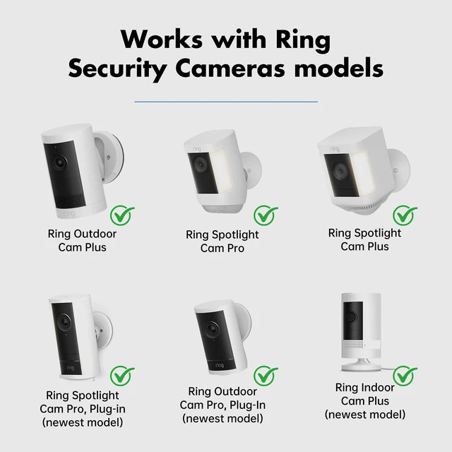 Alt view image 2 of 7 - MSAFF® Metal Ceiling Mount for Ring Indoor/Outdoor Camera | Fits Ring Indoor Plus, Outdoor Pro/Plus & Spotlight Pro/Plus Cam, Adjustable Eave Bracket For Stable Viewing, No Image Flip