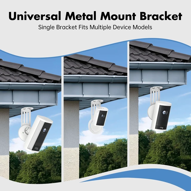 Alt view image 5 of 7 - MSAFF® Metal Ceiling Mount for Ring Indoor/Outdoor Camera | Fits Ring Indoor Plus, Outdoor Pro/Plus & Spotlight Pro/Plus Cam, Adjustable Eave Bracket For Stable Viewing, No Image Flip