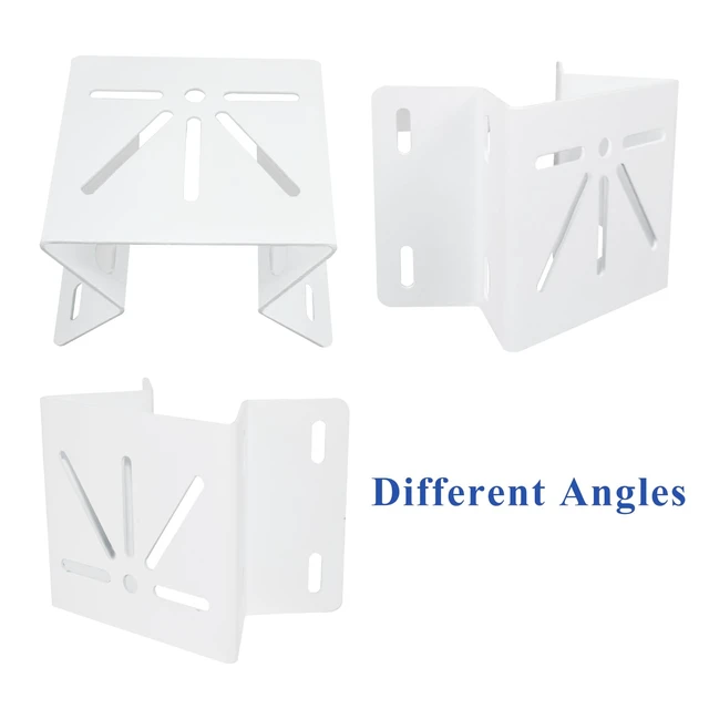 Alt view image 6 of 7 - 2 Pack Metal Mounting Corner Bracket for Security Camera, Metal Corner Mount Compatible with Eufy SoloCam S340/E30/E42/Security 4G LTE Cam S330 Surveillance Camera System for Outdoor and Indoor
