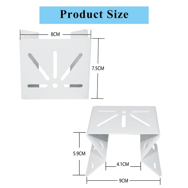 Alt view image 7 of 7 - 2 Pack Metal Mounting Corner Bracket for Security Camera, Metal Corner Mount Compatible with Eufy SoloCam S340/E30/E42/Security 4G LTE Cam S330 Surveillance Camera System for Outdoor and Indoor