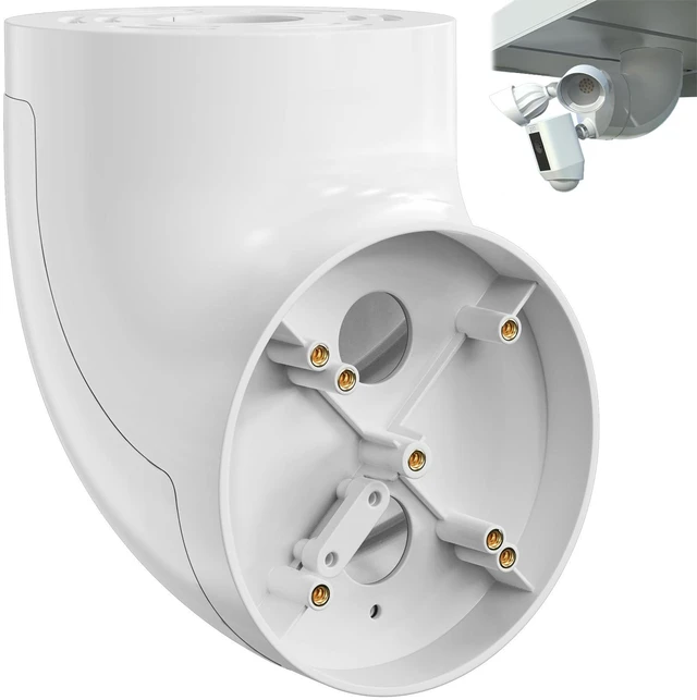 Main image of Eave Mount for Ring Floodlight Cam Wired Plus/Pro, Ring Smart Lighting Floodlight, Blink Wired Floodlight Cameras, Wyze Floodlight Camera V2/Pro and Roku Flood light Cam Mounting Bracket, Easy Install