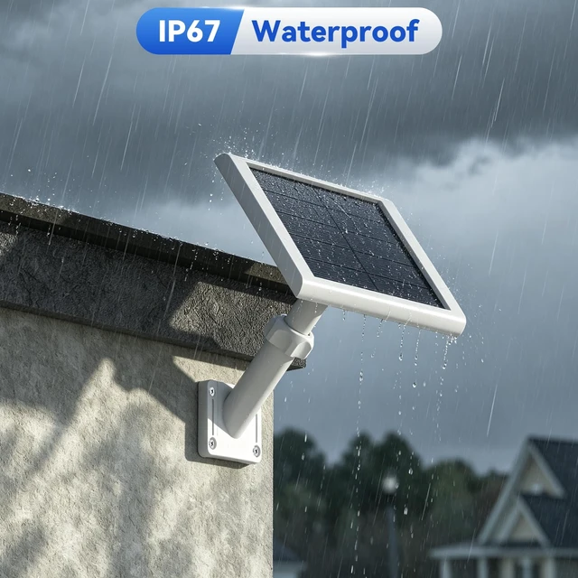 Alt view image 5 of 7 - Universal Solar Panel Wall Mount Bracket for Ring,Blink,Eufy,Arlo and Wyze Solar Panel,Extendable Mounting Arm & Multi-Angle Adjustment,Fit Most Security Camera Solar Panel,Weatherproof Outdoor-2Pack