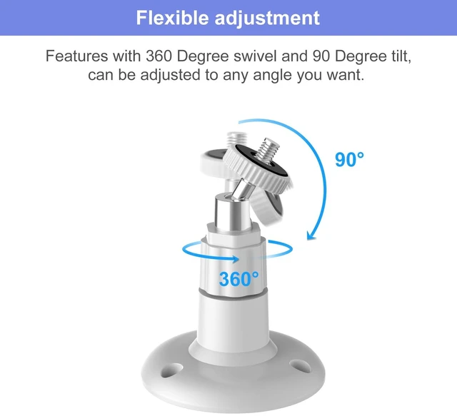 Alt view image 5 of 7 - Wall Mount for Blink Outdoor 4/Outdoor 2K Camera, Blink Sync Module Mount | 3 Pack, Weatherproof Protective Housing, 360° Adjustable Mounting, White