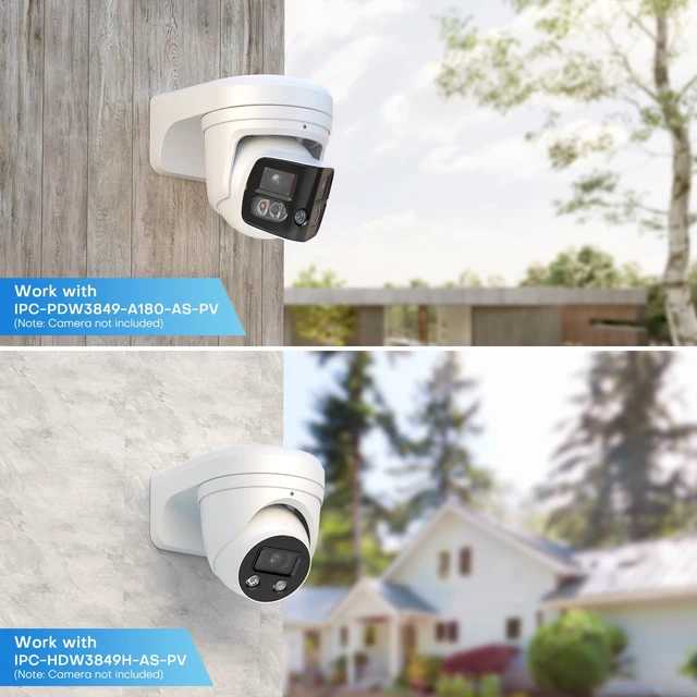 Alt view image 7 of 7 - VALUCAM203W Waterproof Aluminum Wall Mount Bracket for Dome Turret Camera Turret Camera VC-EDI04EG1-IA IPC-HDBW2441E-S IPC-HDBW2841R-ZS IPC-HDBW2449E-S-IL IPC-HDW2841TM-S IPC-HDW2841T-S IPC-EB5541-AS