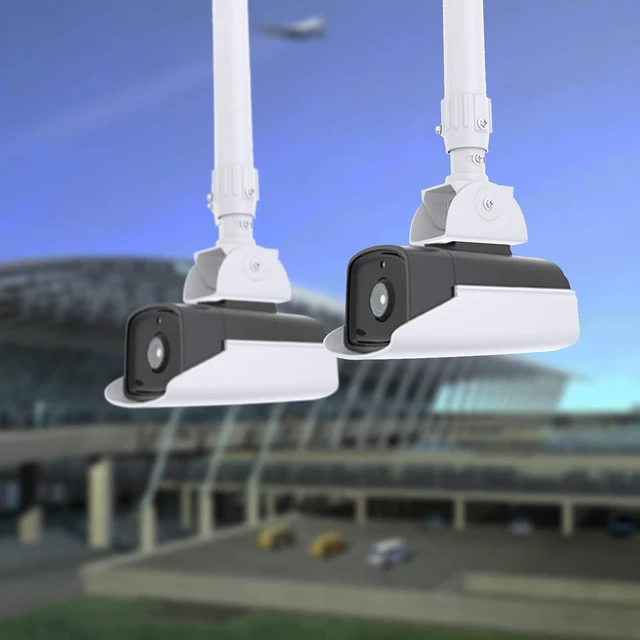 Alt view image 2 of 7 - WiTi Extendable Mounting Pole for Security Surveillance Cameras,15.7-23.6 inch Adjustable Ceiling Mount Bracket for CCTV IP Camera,Outdoor Indoor Solid Metal Powder Spray Coating