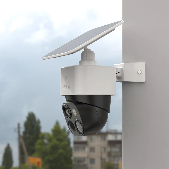 Alt view image 3 of 7 - Holicfun Corner Mount for Eufy SoloCam S340/E30/E42 & 4G LTE Cam S330 | Outside wall corner bracket, enables 270-degree camera view, durable plastic, easy installation, hardware included