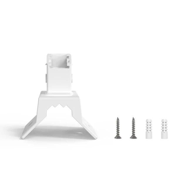 Alt view image 7 of 7 - Holicfun Corner Mount for Eufy SoloCam S340/E30/E42 & 4G LTE Cam S330 | Outside wall corner bracket, enables 270-degree camera view, durable plastic, easy installation, hardware included