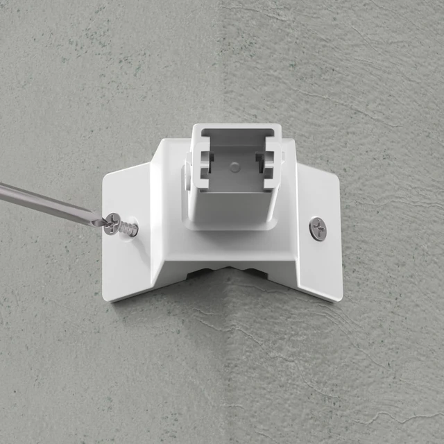 Alt view image 6 of 7 - Holicfun Corner Mount for Eufy SoloCam S340/E30/E42 & 4G LTE Cam S330 | Outside wall corner bracket, enables 270-degree camera view, durable plastic, easy installation, hardware included